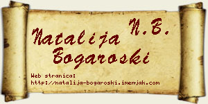 Natalija Bogaroški vizit kartica